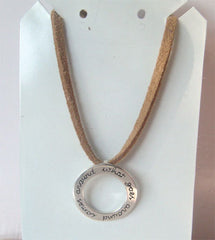 "What Goes Around Comes Around" karma pendant